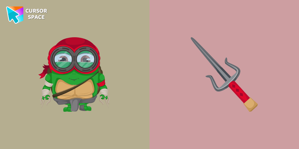 Minion Ninja Turtle Character cursor cursor pack